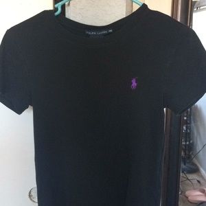 Black Polo Shirt Purple Horse | Poshmark